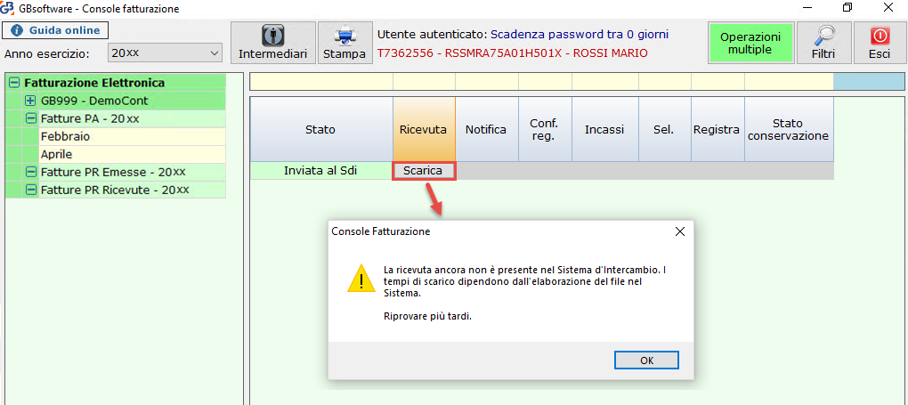 SCARICA FATTURE ELETTRONICHE DA SDI